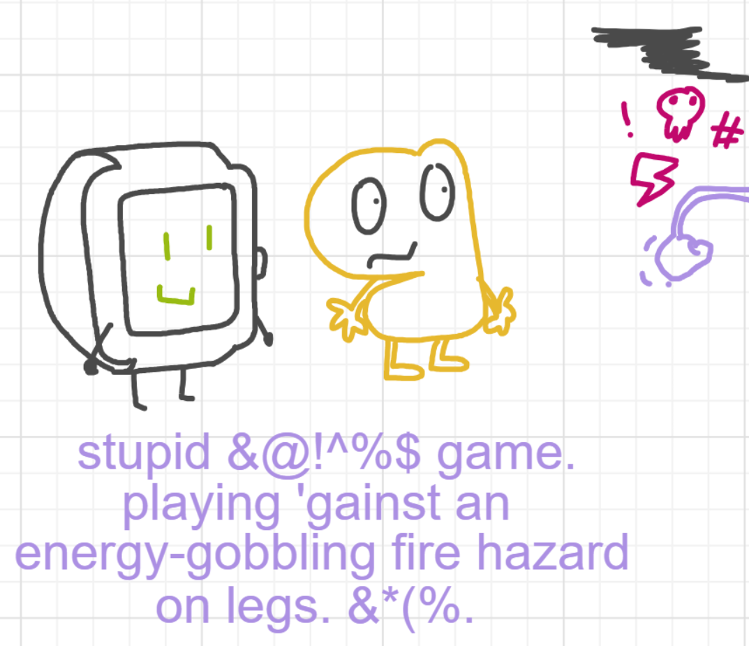 A panel from I've Been Everywhere, Man, episode nine of the Board Boards object show by Furretwalk/WalkingFurret.